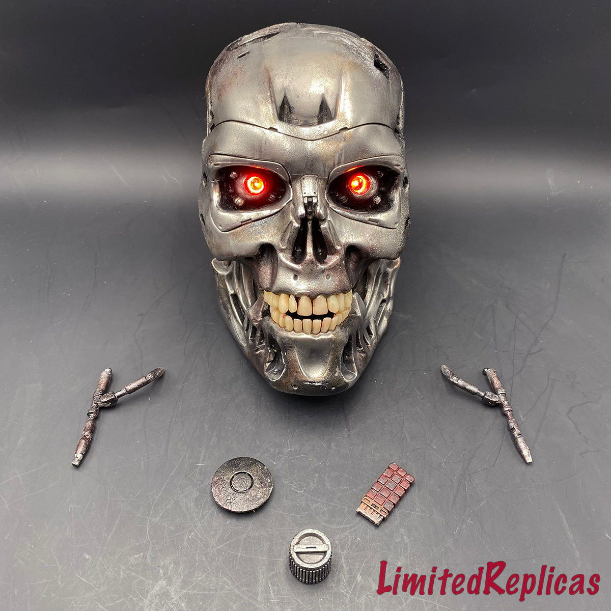 Terminator T-800 Metal Skull Sculpture