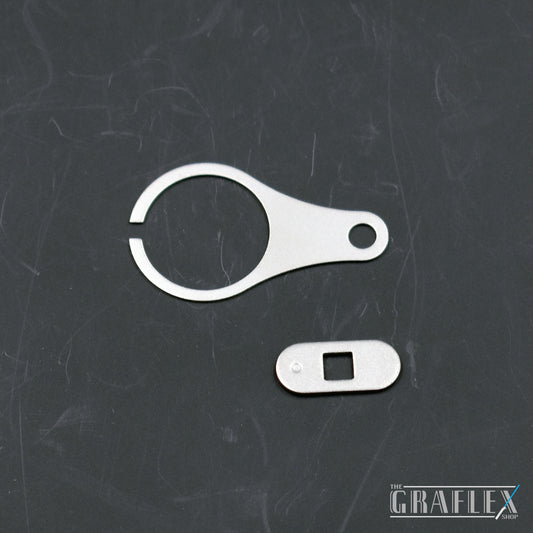 Graflex Slide Switch Button Retainer Plate Set